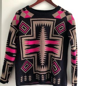 Forever 21 tribal graphic sweater